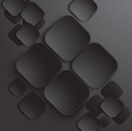 Abstract black paper element Vector illustration
