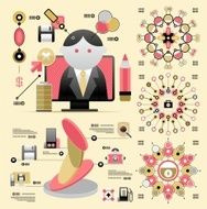 volume modern elements of infographics