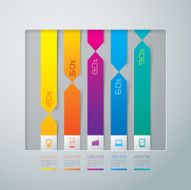 Infographics vector design template N347