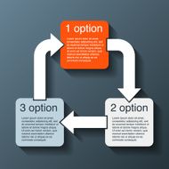 Modern vector info graphic for business project N253