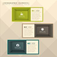 abstract box infographics