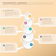 abstract flow chart infographics N32