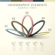 abstract ring shape infographics