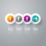 Infographics vector design template N348