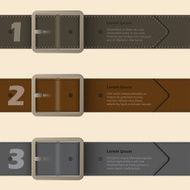 Belt buckle infographic design