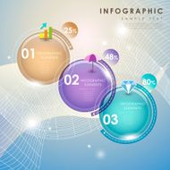 abstract pie chart infographics N18