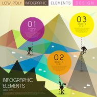 low poly style abstract infographics N3