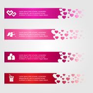 Infographics with hearts