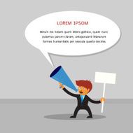 Businessman Megaphone Marketing N2