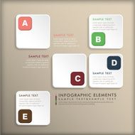 abstract 3d tag infographics N15