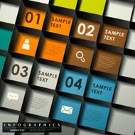 abstract 3d lattice infographics