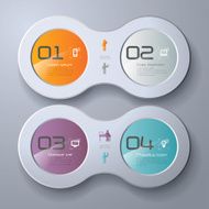 Infographics vector design template N349