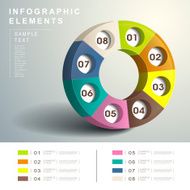 abstract 3d Dialpad infographics