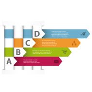 Interwoven design infographic template