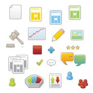 Colorful vector icons N2