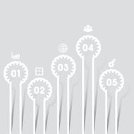 Creative gears Info-graphics options banner N32