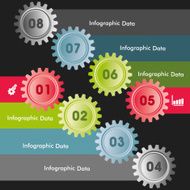 Creative gears Info-graphics options banner N35