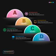 vector abstract 3d paper infographics N69