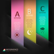 vector abstract 3d paper infographics N70