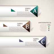 vector abstract 3d paper infographics N73