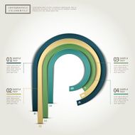 vector abstract 3d paper infographics N74