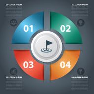 Success business modern circle