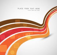 abstract colorfull line rainbow wave vector