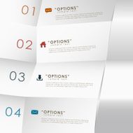 vector abstract 3d paper infographics N75