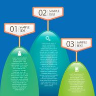 vector abstract mountain infographics