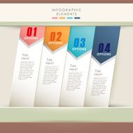 vector abstract 3d paper infographics N76