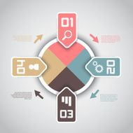 Modern infographics options layout N2