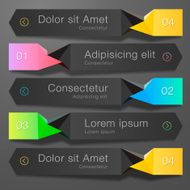 modern spiral infographics options banner N11