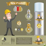 Engineers infographics Vector Illustration N2