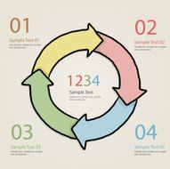 circular infographic element