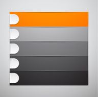 Blank infographic menu
