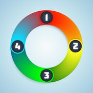Colorful Shiny Infographic Elements N4