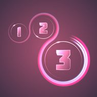 Illuminated Shiny Infographic Elements N2