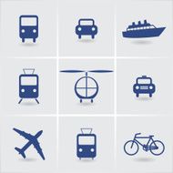set of icons vehicles N2