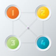 Colorful Steps Infographics Elements N10