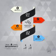Abstract paper infografics vector N4