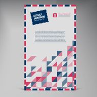 Vector Flat UI banner Color envelope N4