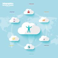 Infographics vector design template N350