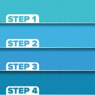 One two three four - vector waves progress steps