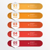 Design clean number banners template graphic or website layout N18
