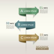 modern arrow bar chart infographic elements N4