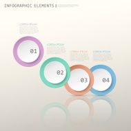 colorful modern paper circle infographic elements N4