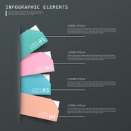colorful abstract tag infographic elements set N3