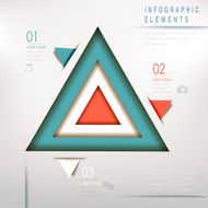 colorful modern triangle abstract flow chart infographic N2