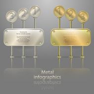 infographics in metal style N2