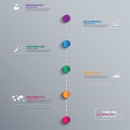 Infographics vector design template N351